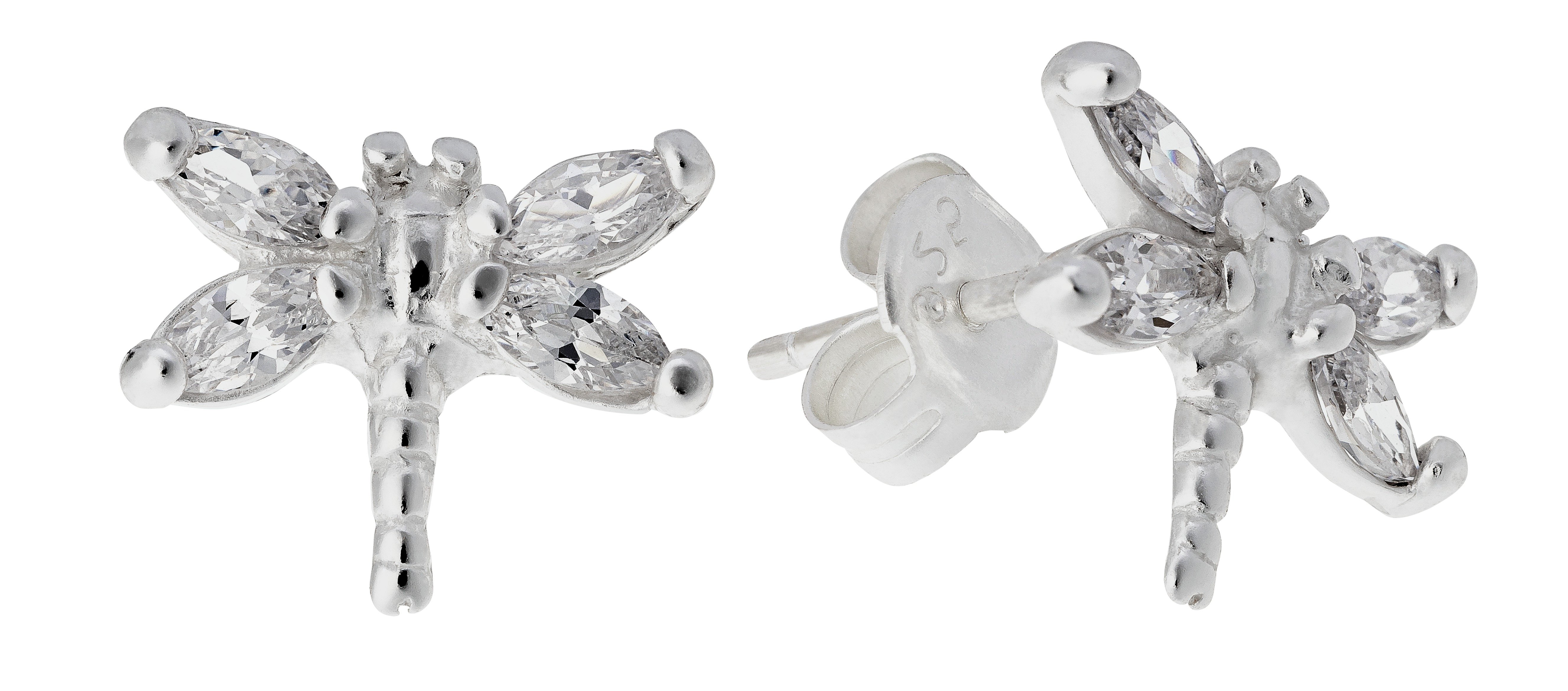 Revere Silver Cubic Zirconia Dragonfly Stud Earrings Review