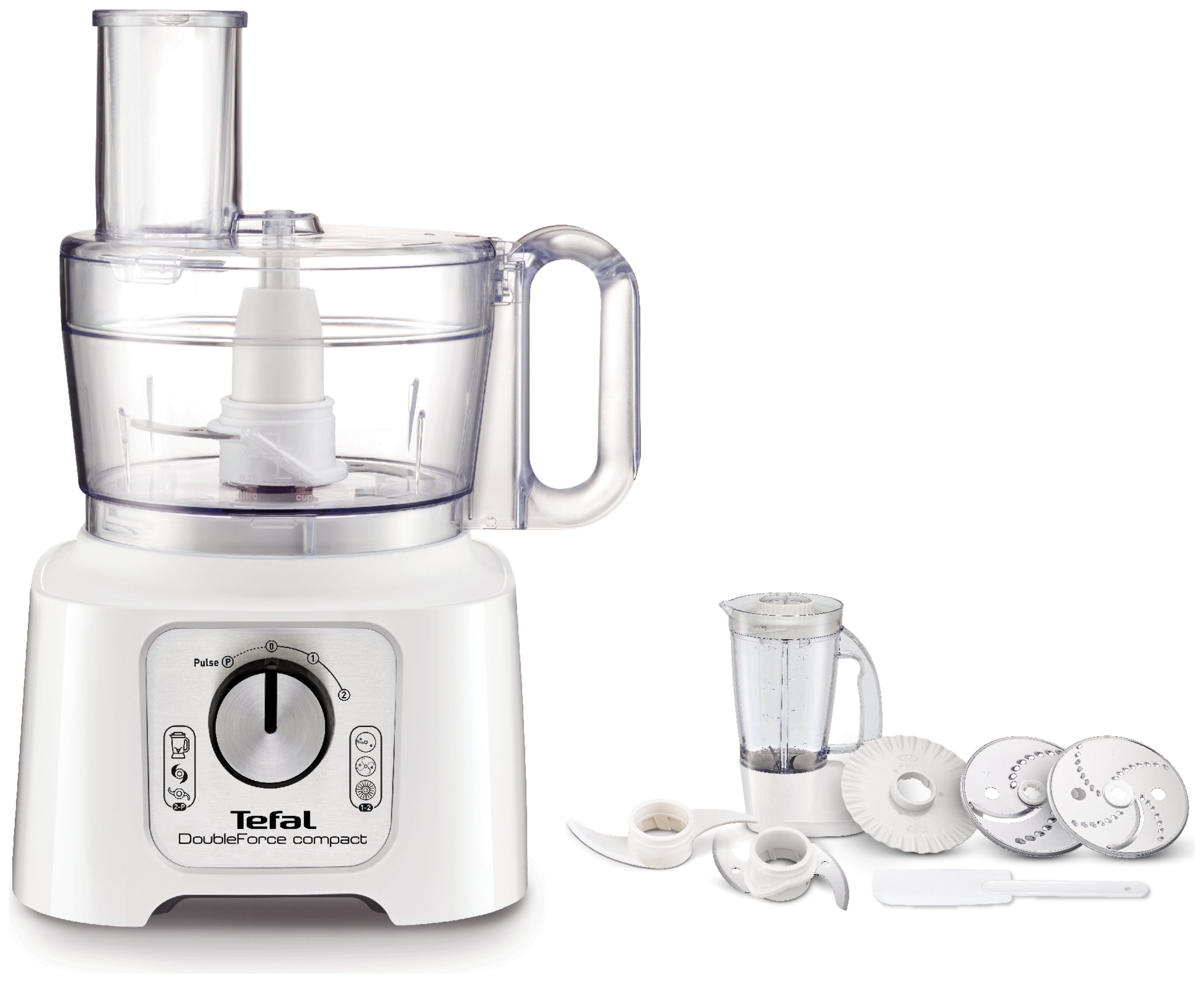 Tefal Double Force Compact 2 Food Processor - White