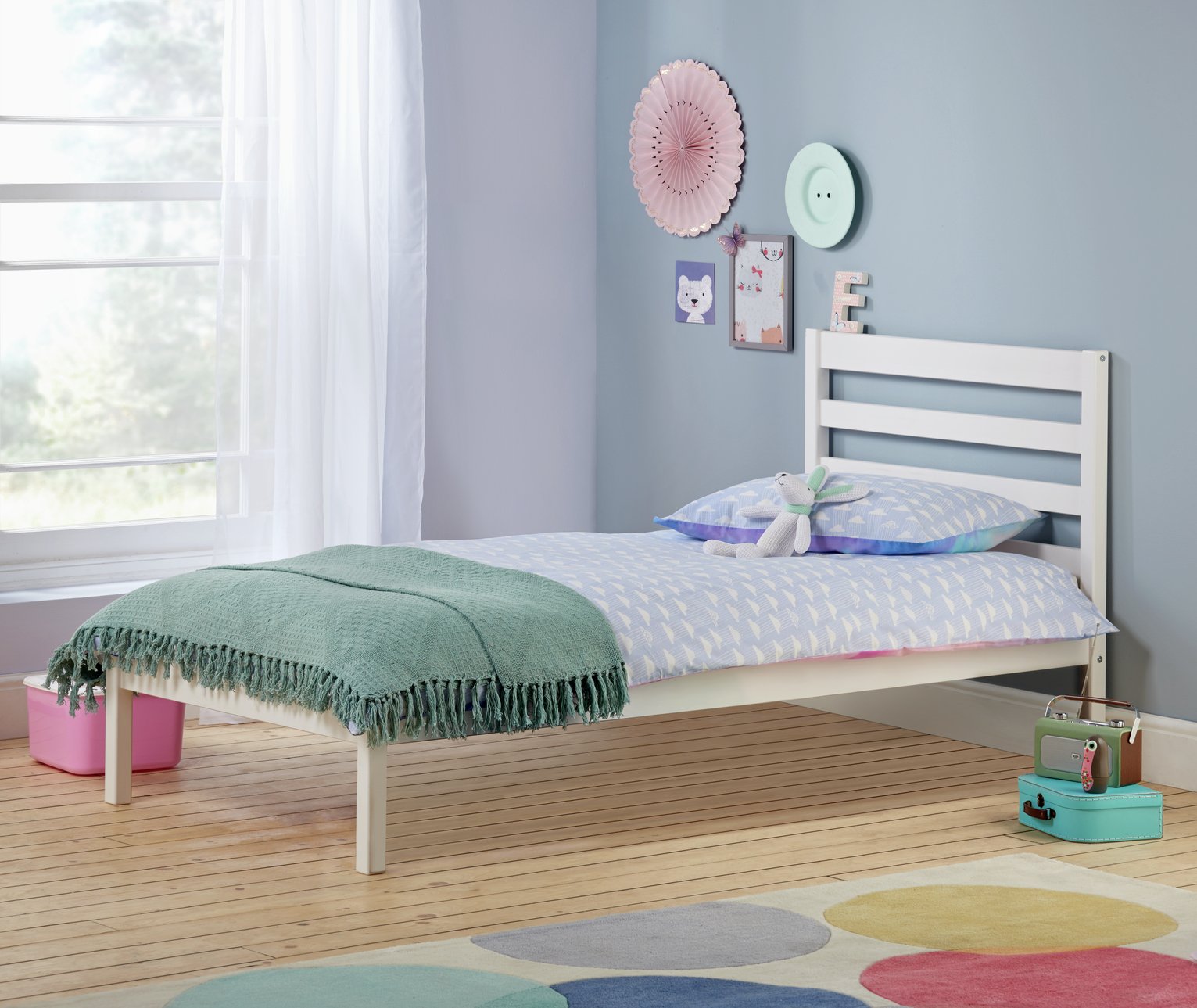 Argos Home Kaycie Single Bed Frame - White