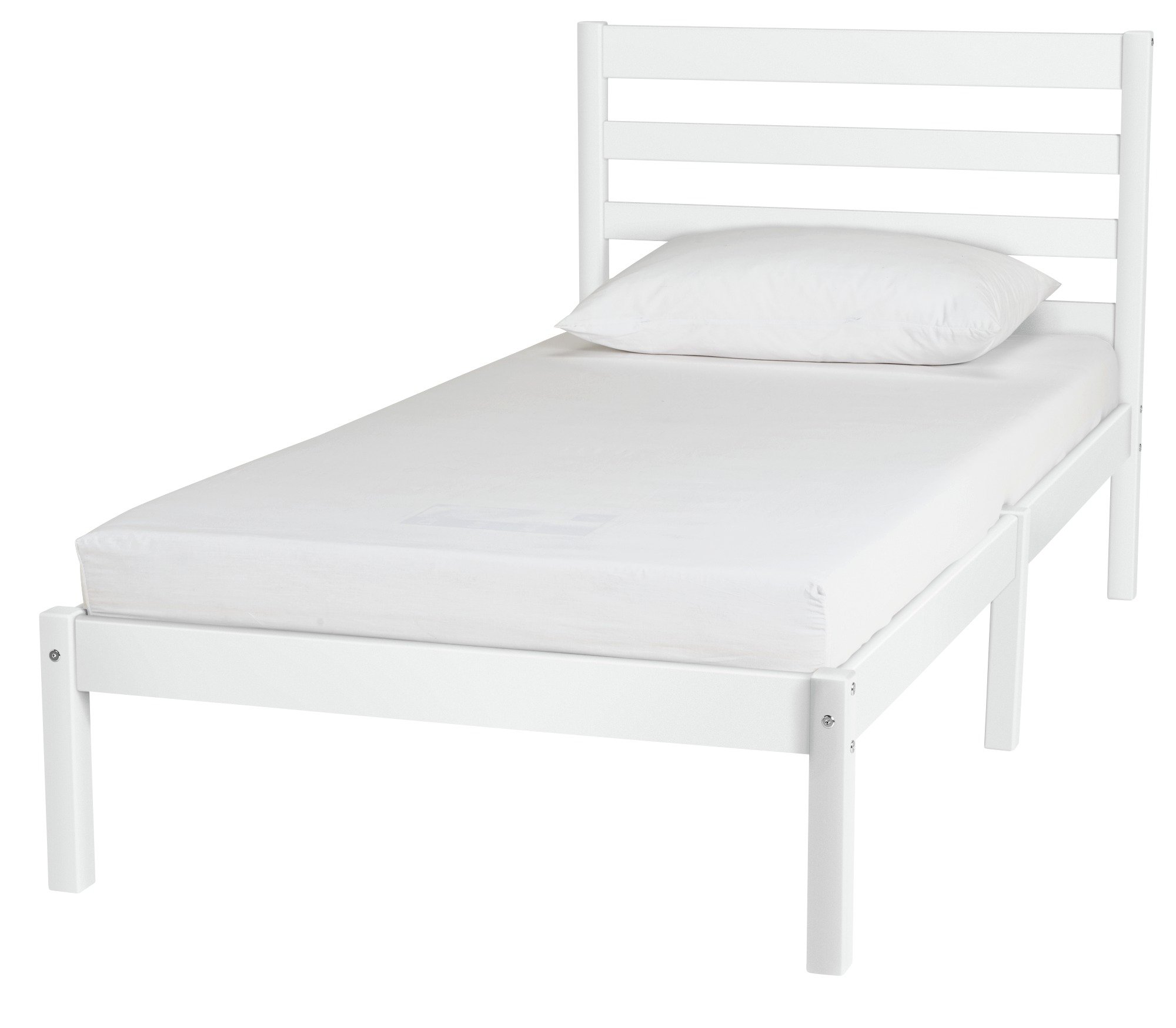 argos white single bed frame