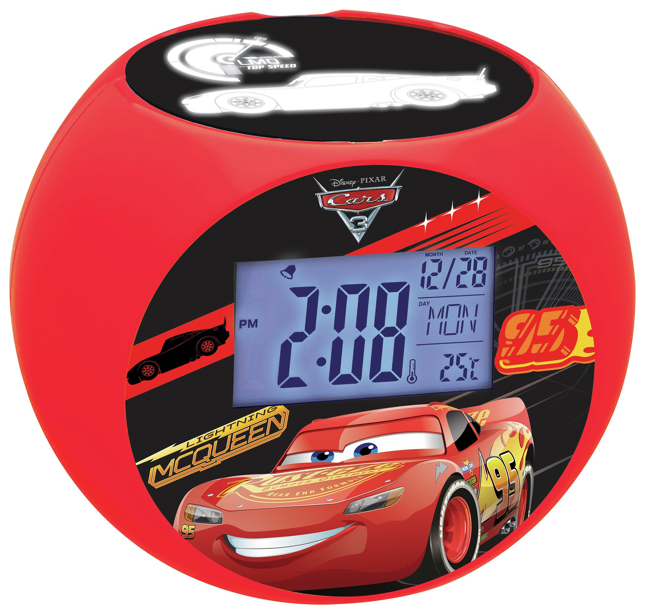 Disney Cars Lightning McQueen Digital Projection Alarm Clock Review