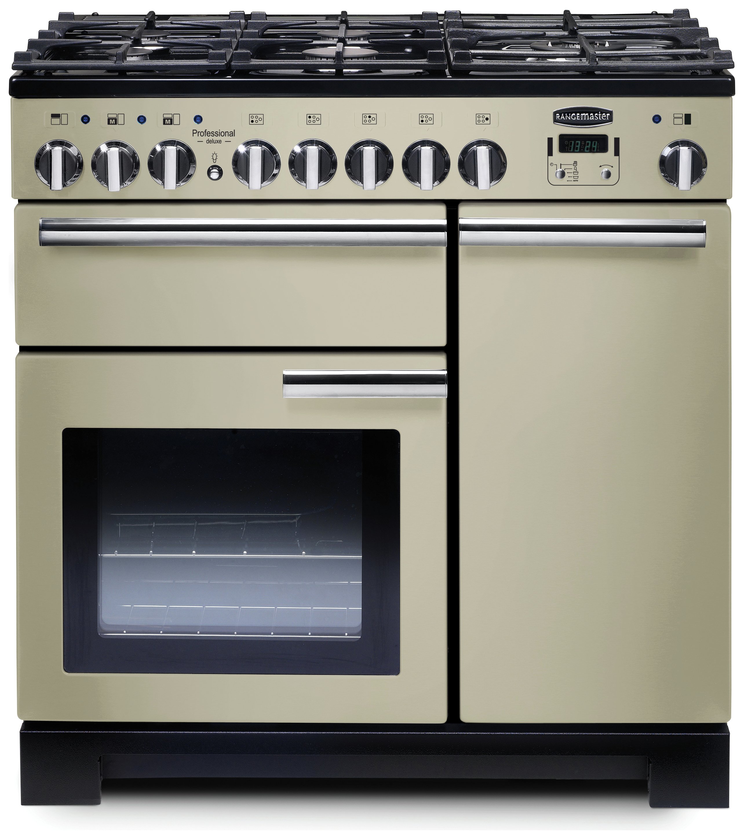 Rangemaster Professional Deluxe 90cm Dual Fuel Cooker Cream Reviews