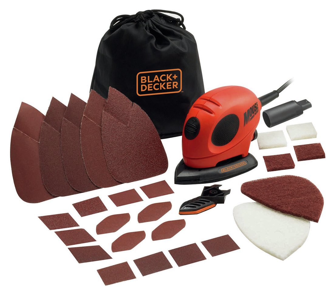 Black & Decker Mouse Detail Sander with Accessories - 55W