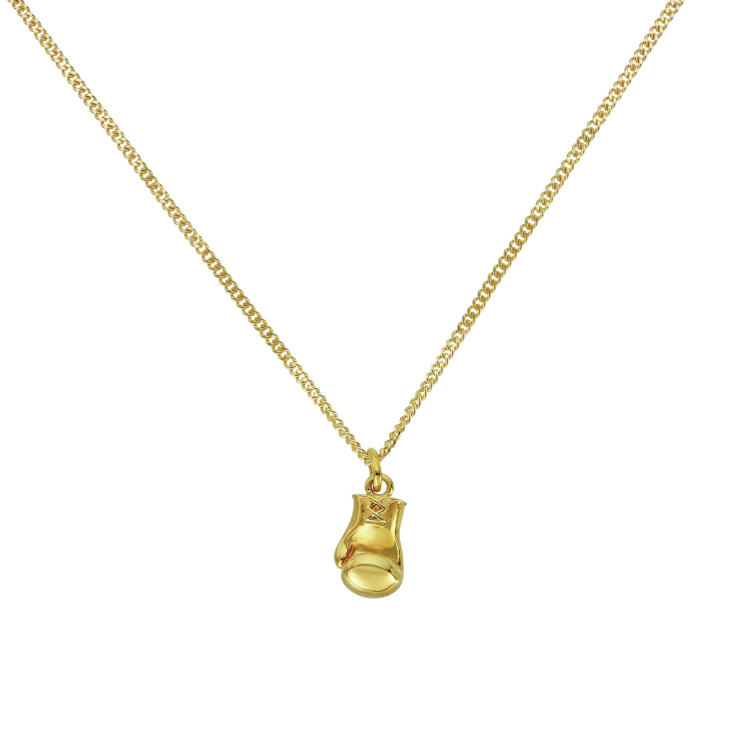 gold chain with silver pendant