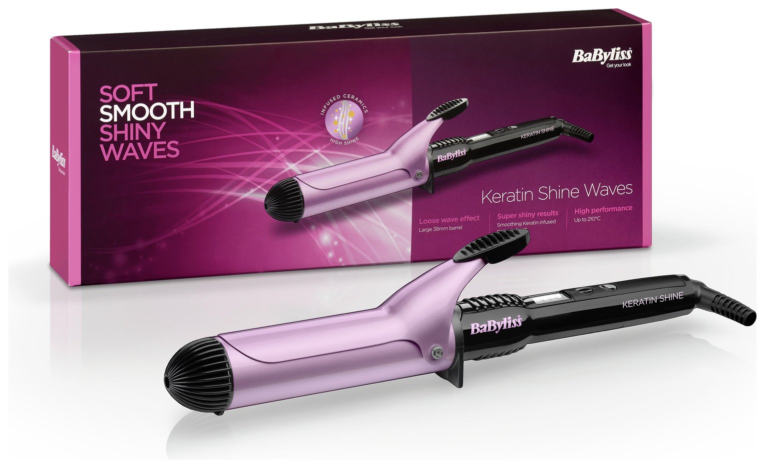 Babyliss 2285ku clearance keratin shine curling