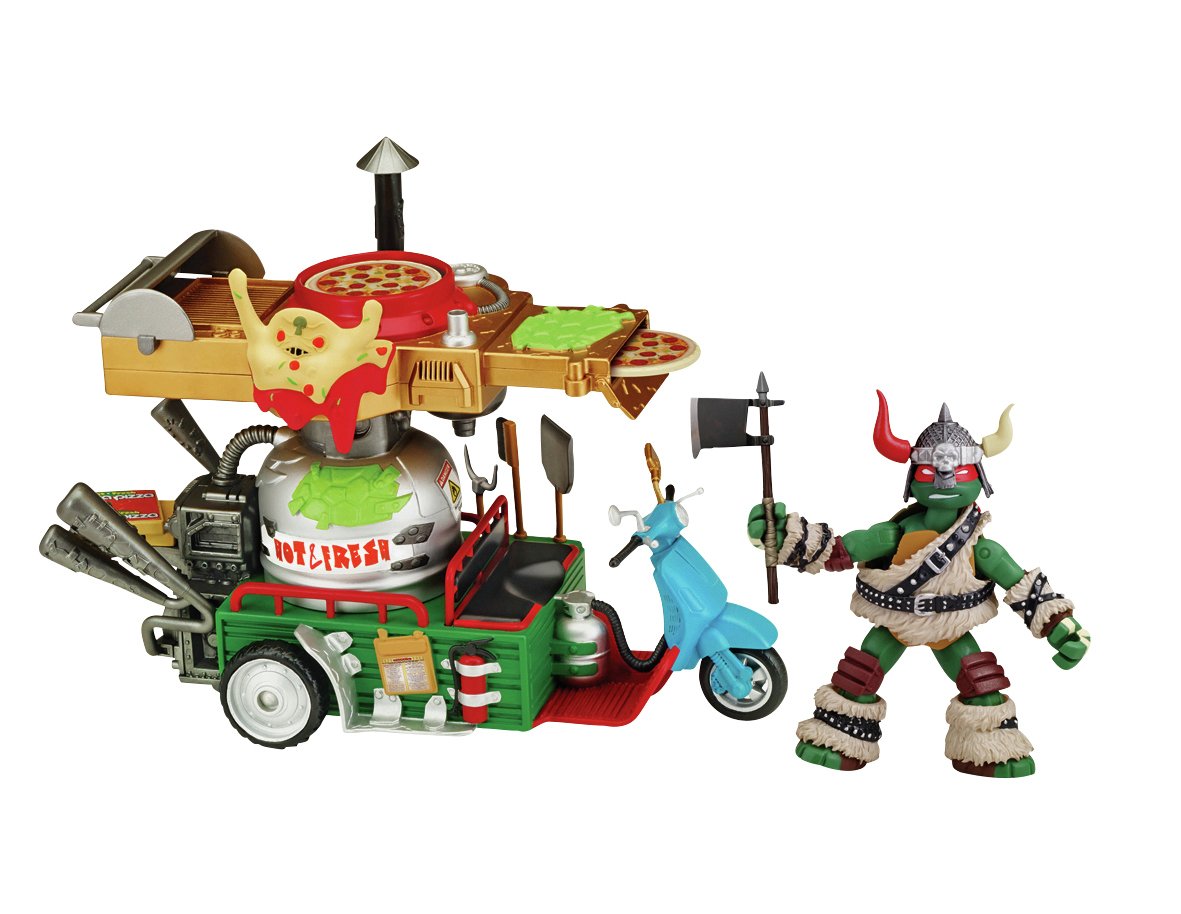 Teenage Mutant Ninja Turtles Pizza Thrower & Raph Figures