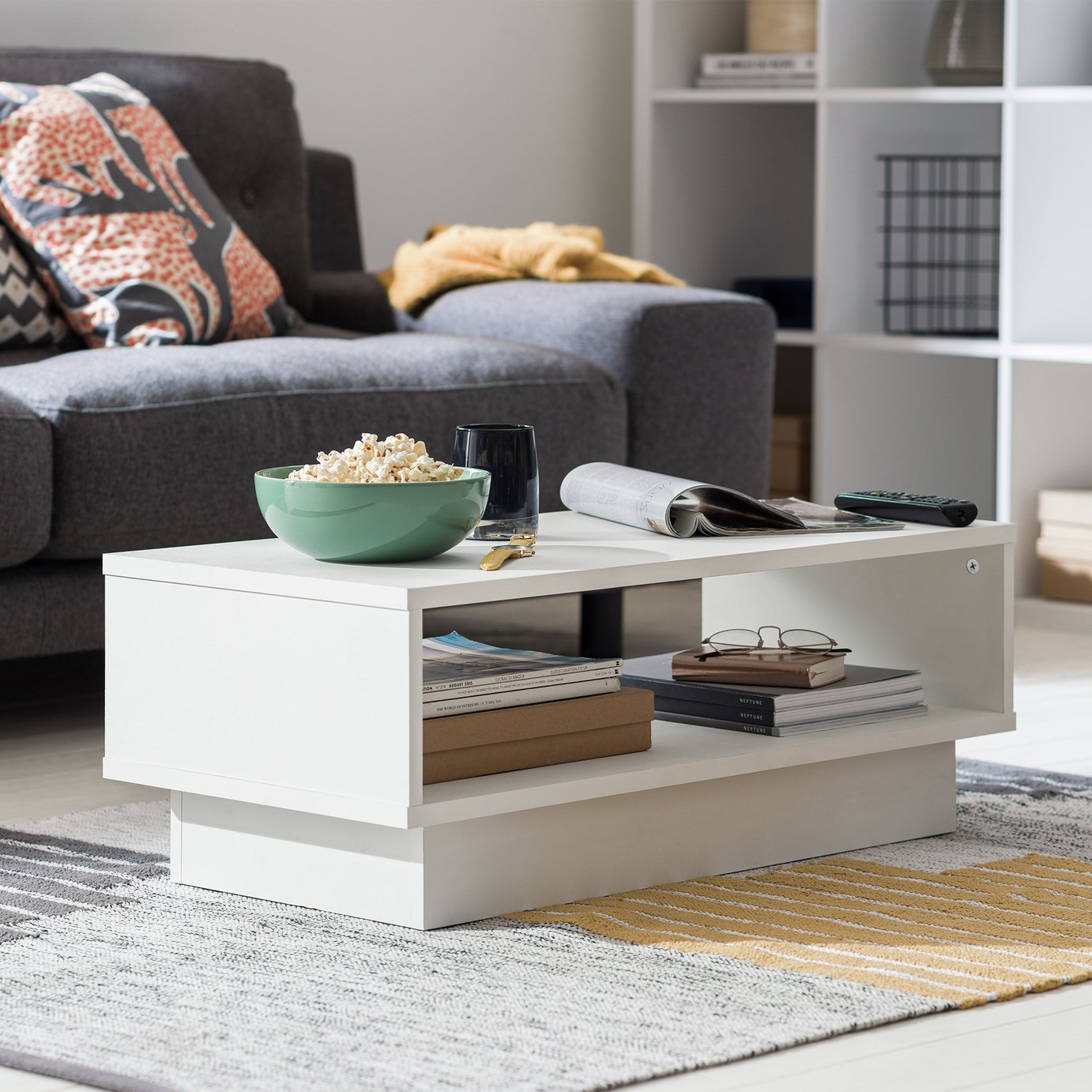 Habitat Cubes Coffee Table - White