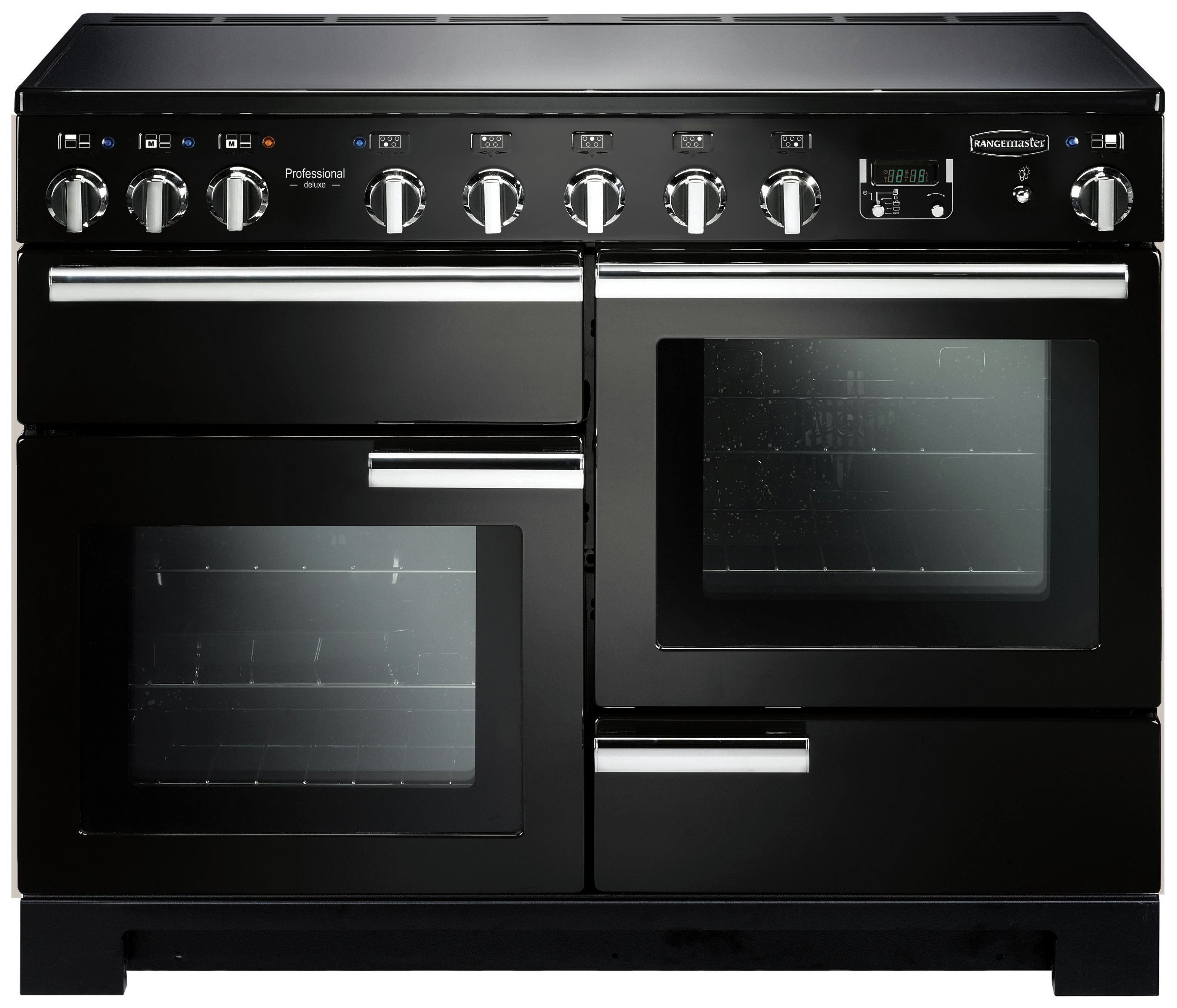 Rangemaster Professional Deluxe 110cm Range Cooker - Black