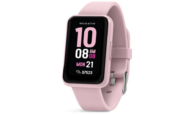 Reflex Active Series 49 Pink Strap Calling Smart Watch 