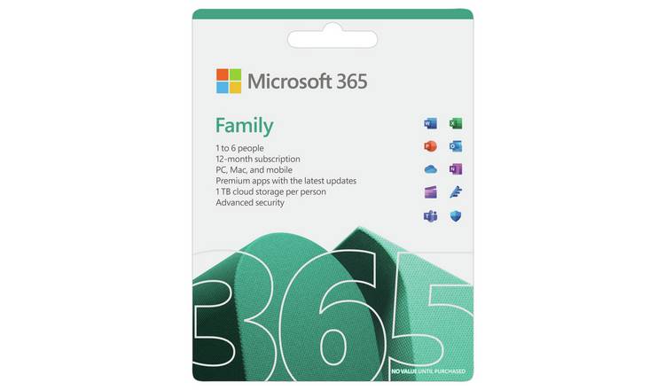 Microsoft 365 Family 1 Year, 6 Users