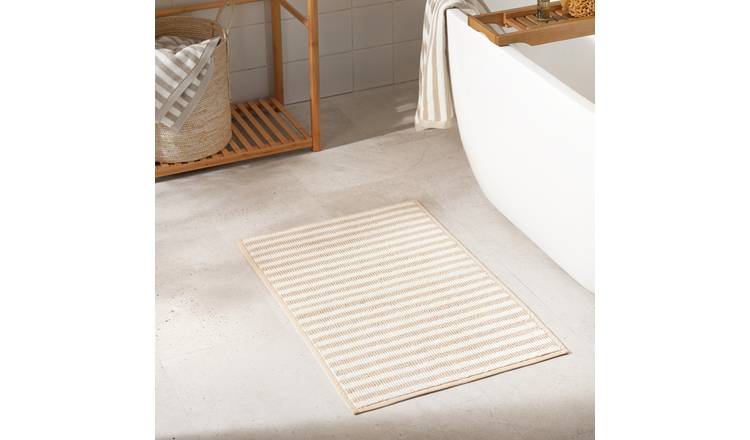 Habitat Neutral Stripe Bath Mat