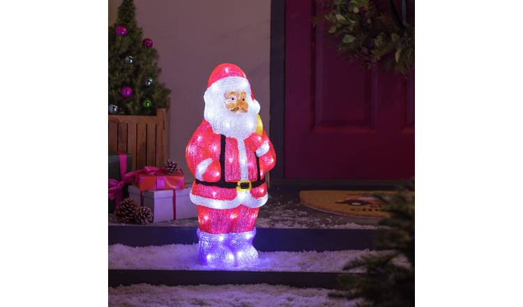 Argos Home Acrylic Santa Christmas Decoration