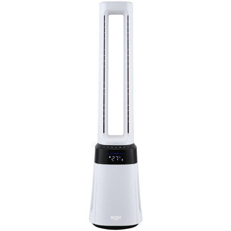 Bush Bladeless 2-in-1 Fan and Air Purifier - Black & White 0