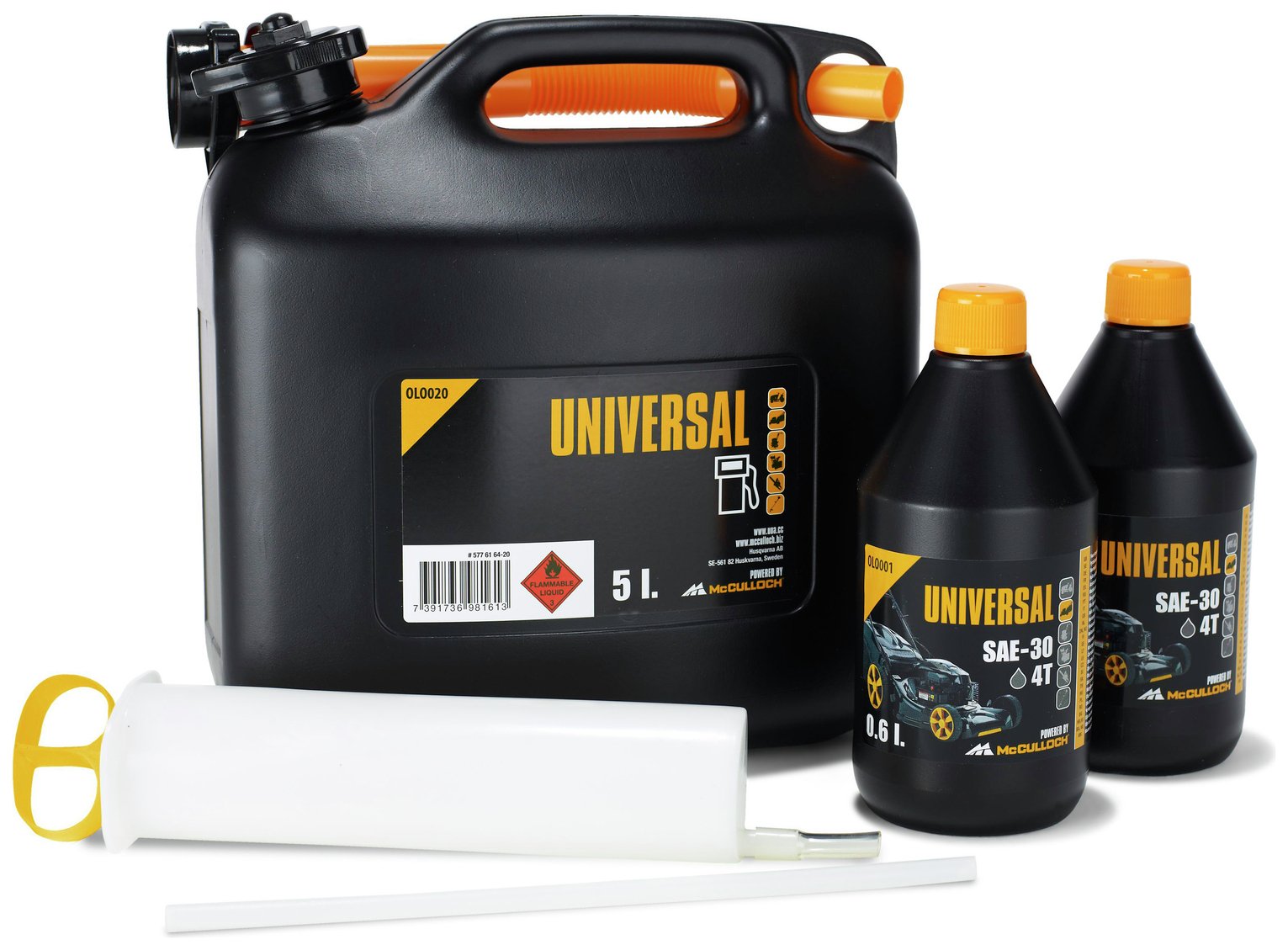 McCulloch Universal Petrol Lawnmower Starter Set