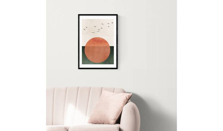 East End Prints Rising Black Frame Art Print - A3