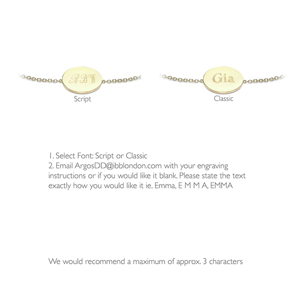 9ct Gold Personalised Disc Bracelet Review