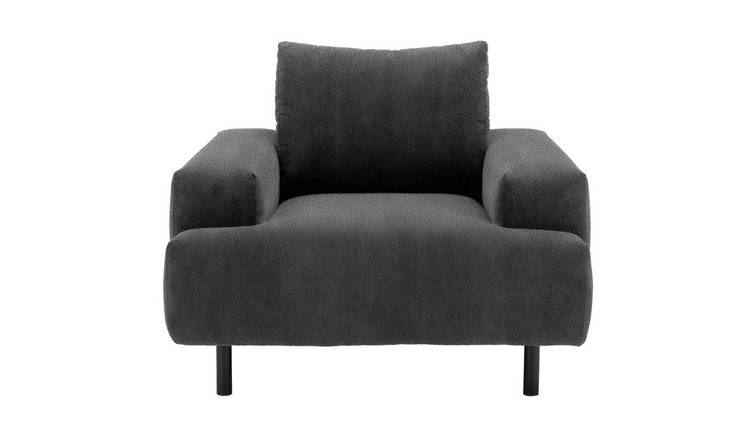 Habitat Julien Fabric Armchair - Charcoal