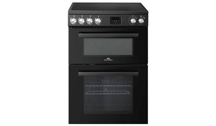 New World NWLS60DEB Double Oven Electric Cooker - Black