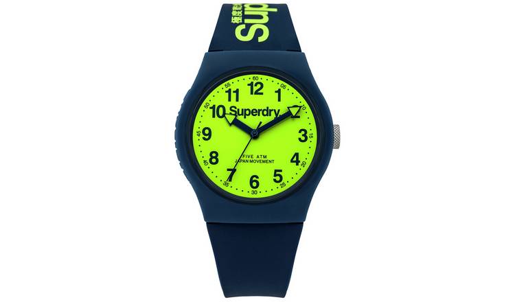 Superdry Men's Navy Silicone Strap Watch
