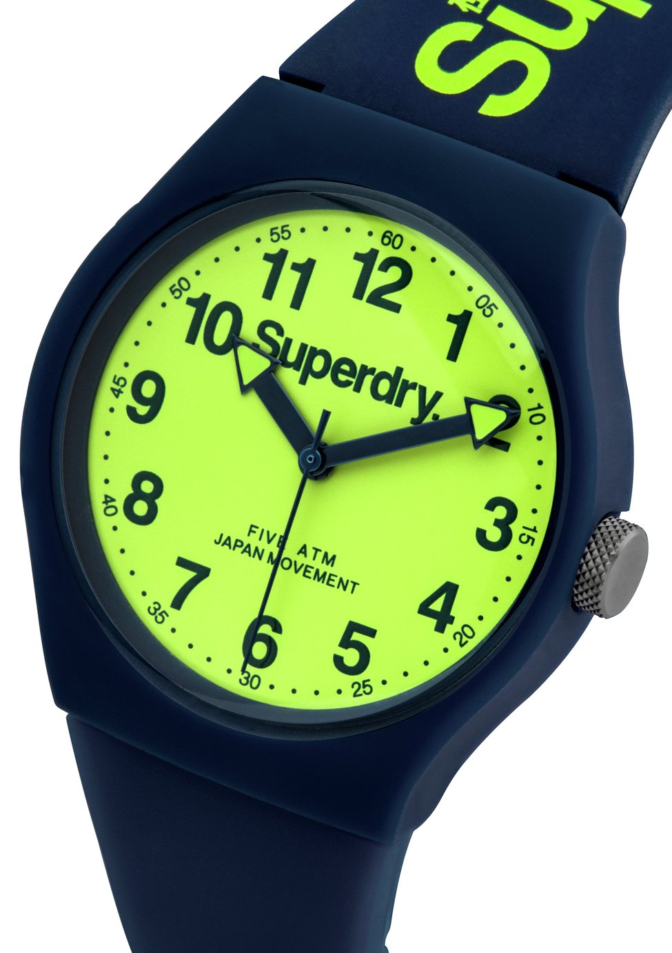 Superdry Men's Navy Silicone Strap Watch Review