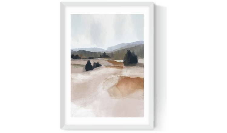East End Prints The Ranch White Frame Art Print - A3