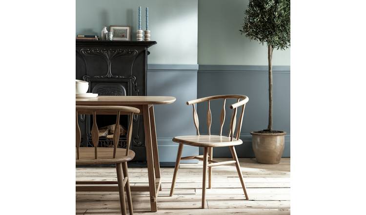 Habitat x Morris & Co. Canterbury Oak Dining Chair