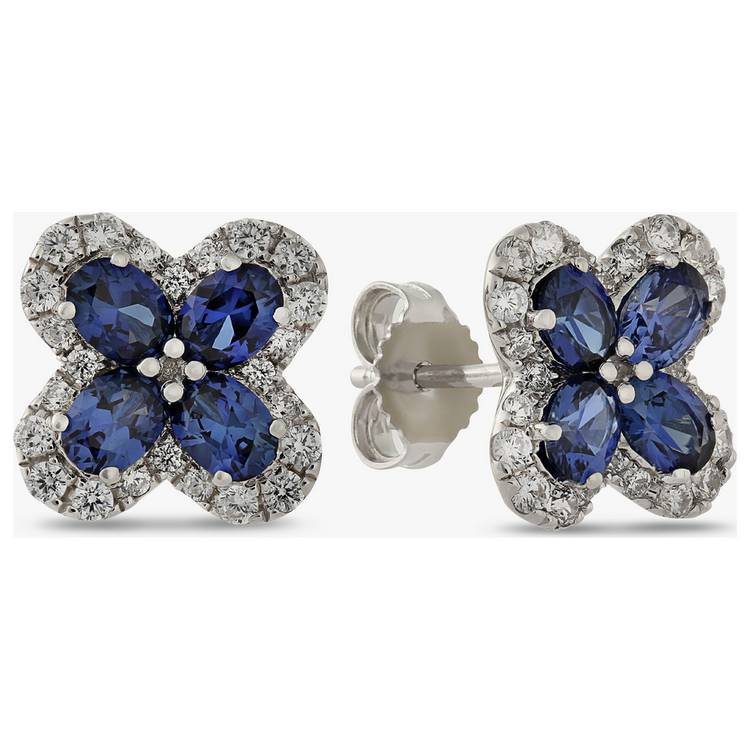 Revere Blue Sapphire & Cubic Zirconia Stud Earrings 0