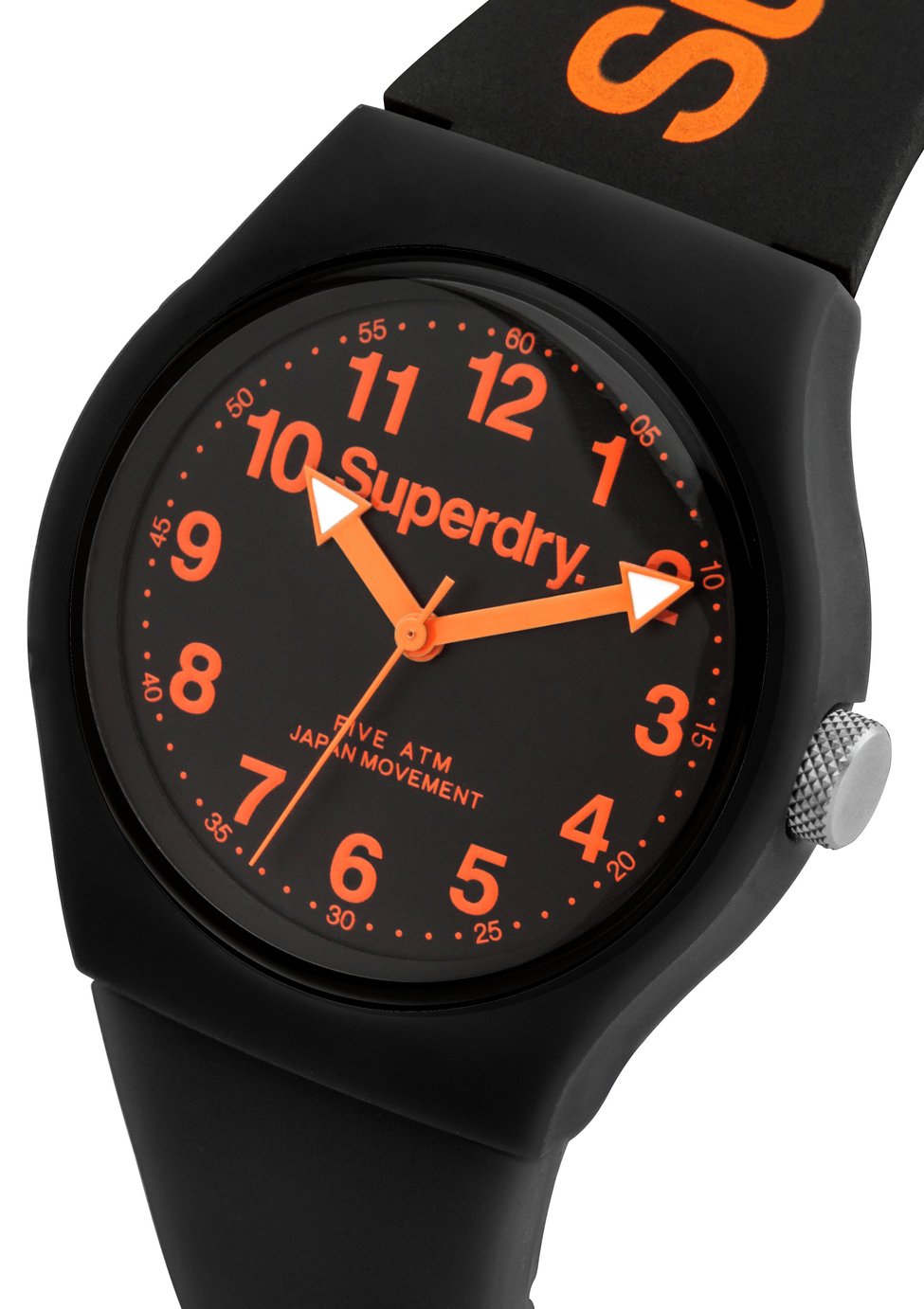 Superdry Men's Black Silicone Strap Watch Review