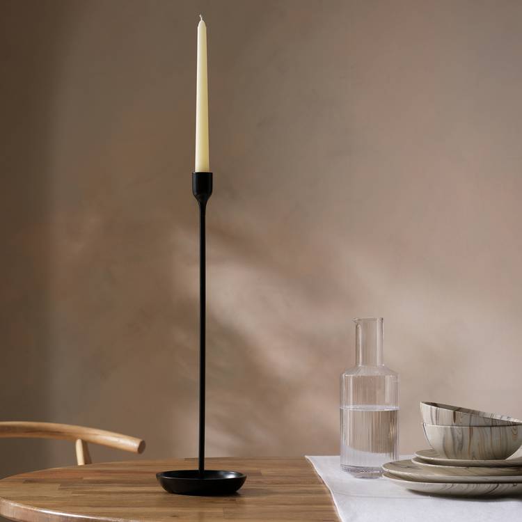 Habitat Extra Tall Metal Candle Stick - Black 0