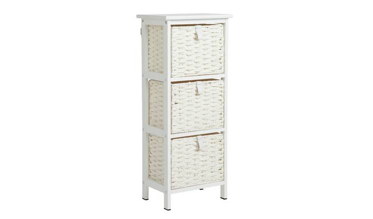 Argos Home Tongue and Groove Bathroom Storage Unit - White