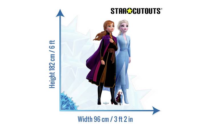 Buy Star Cutouts Disney Frozen Anna Elsa Cardboard Cutout, Cardboard  cutouts