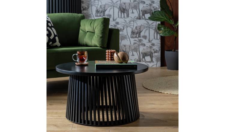 Habitat Jericho Round Coffee Table - Black