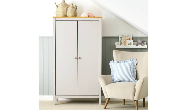 Cuggl Canterbury Nursery 2 Door Wardrobe - Grey