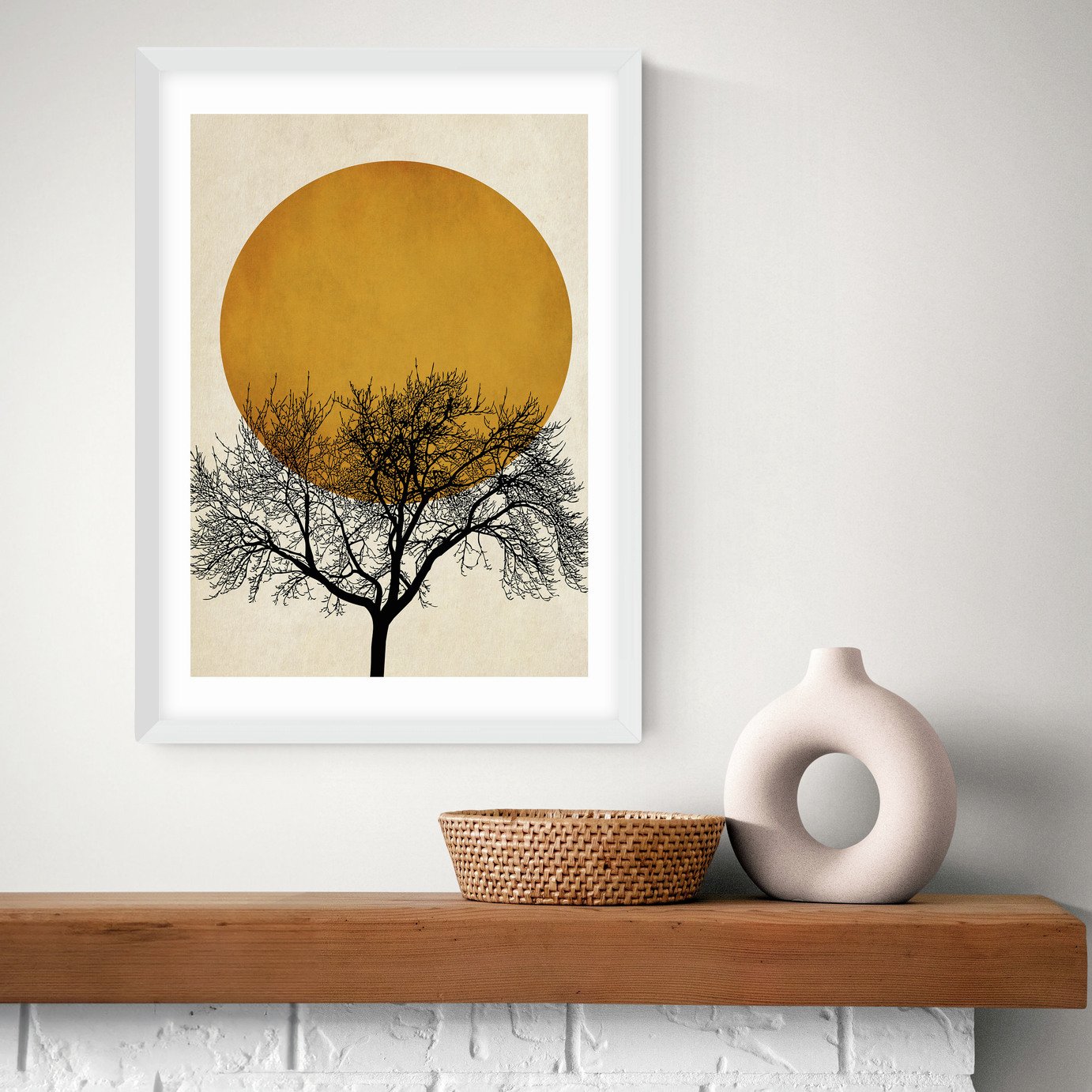 East End Prints Winter Morning White Frame Art Print - A2