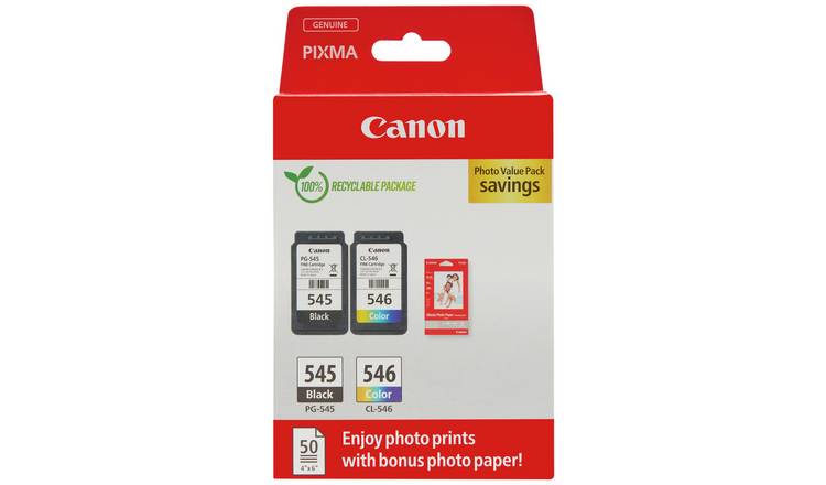 Canon PG-545 & CL-546 Ink Cartridge - Black & Colour