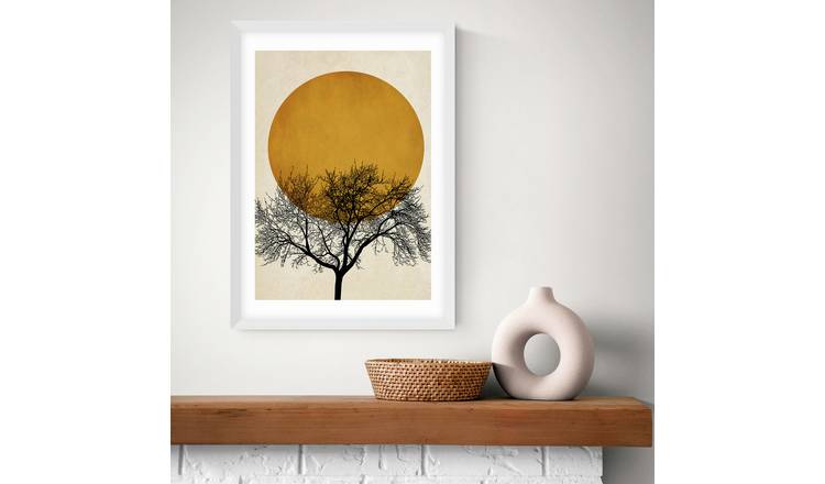 East End Prints Winter Morning White Frame Art Print - A3