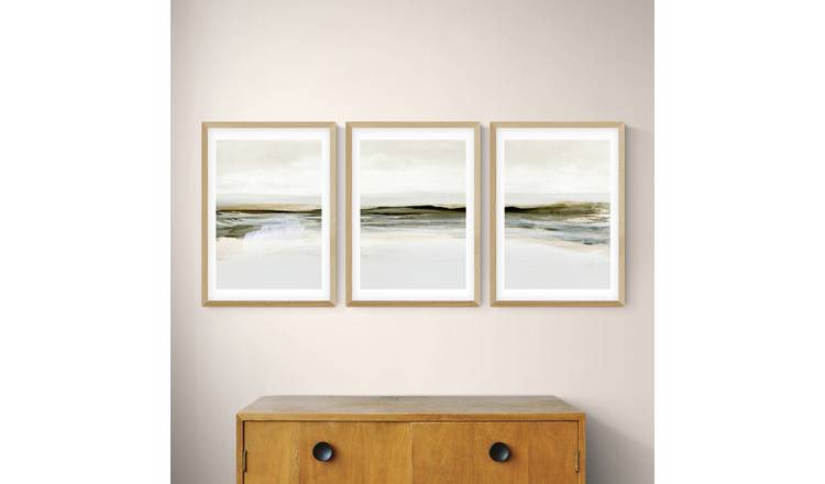 East End Prints Winter Landscape Oak Frame Art Print - A2