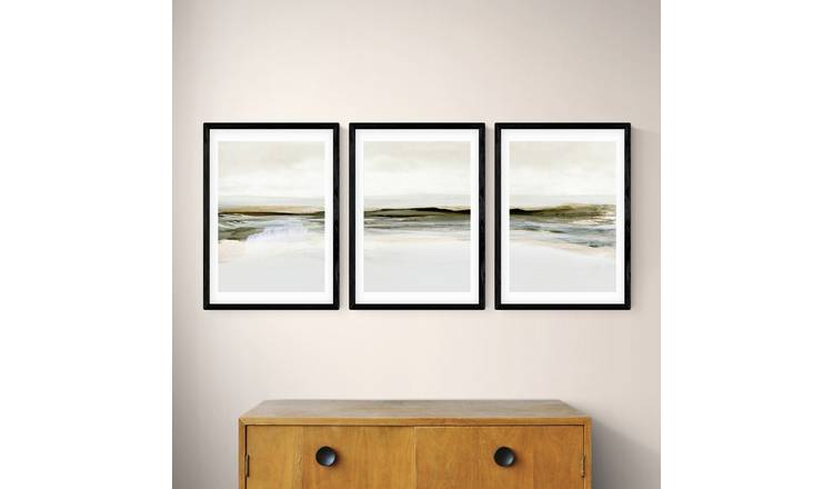 East End Prints Winter Landscape Black Frame Art Print - A3