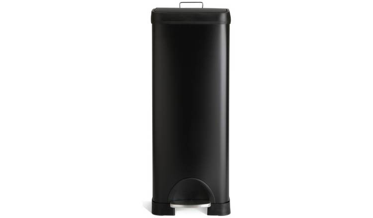 Habitat 30 Litre Slim Line Modern Pedal Bin - Black