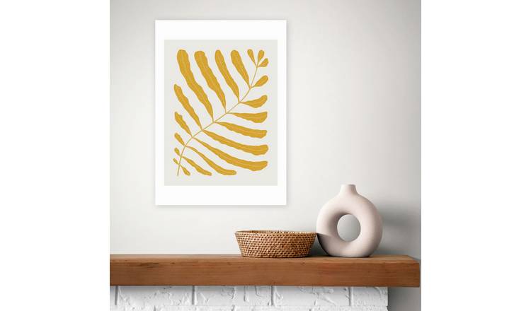 East End Prints Yellow Plant Art Print - A2