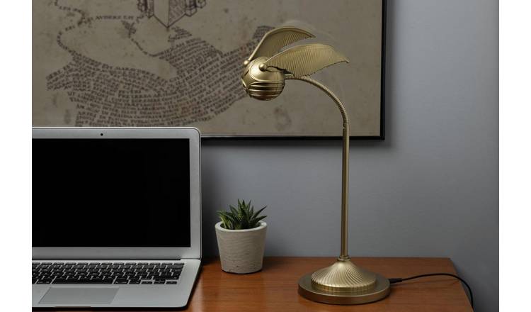 Harry Potter Golden Snitch Posable LED Kids Desk Lamp - Gold