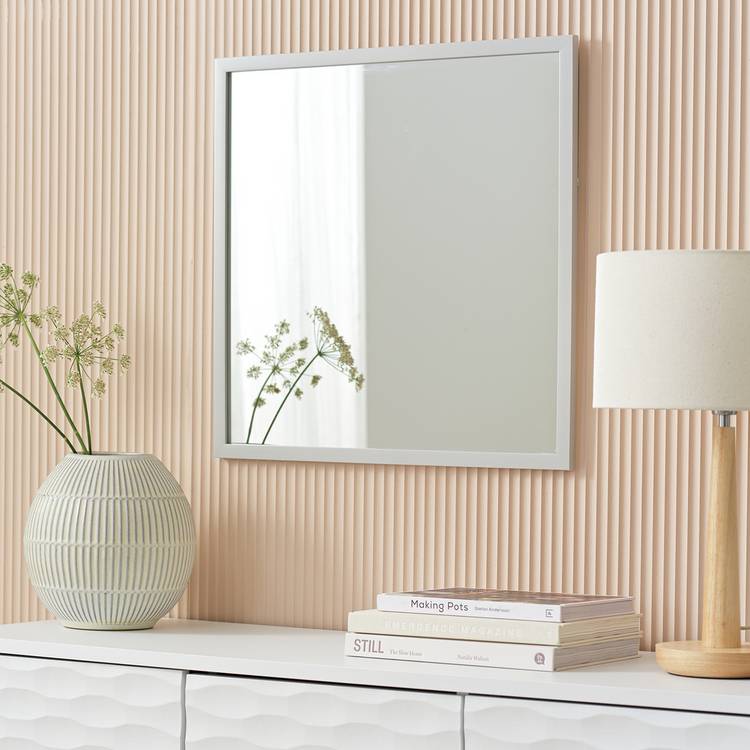 Home Essentials Grey Wall Mirror - 90x65cm 0