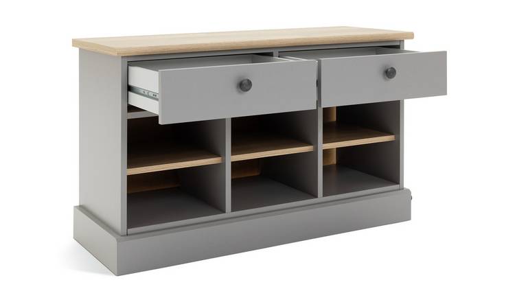 Buy Argos Home Winchester Shoe Storage Bench Grey Shoe storage Argos