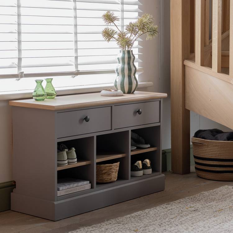 Argos Home Winchester Shoe Storage Bench - Grey 0