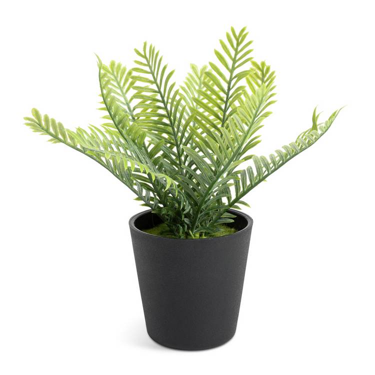 Habitat Artificial Green Small Fern Plant - 18cm 0