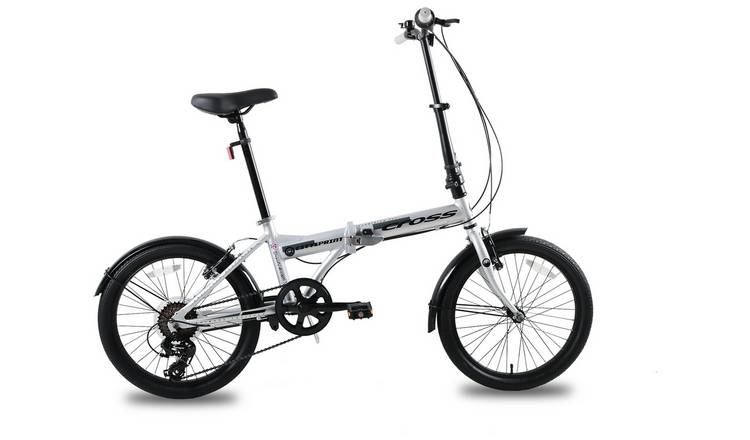 Cross 20" Unisex Folding Bike - Silver