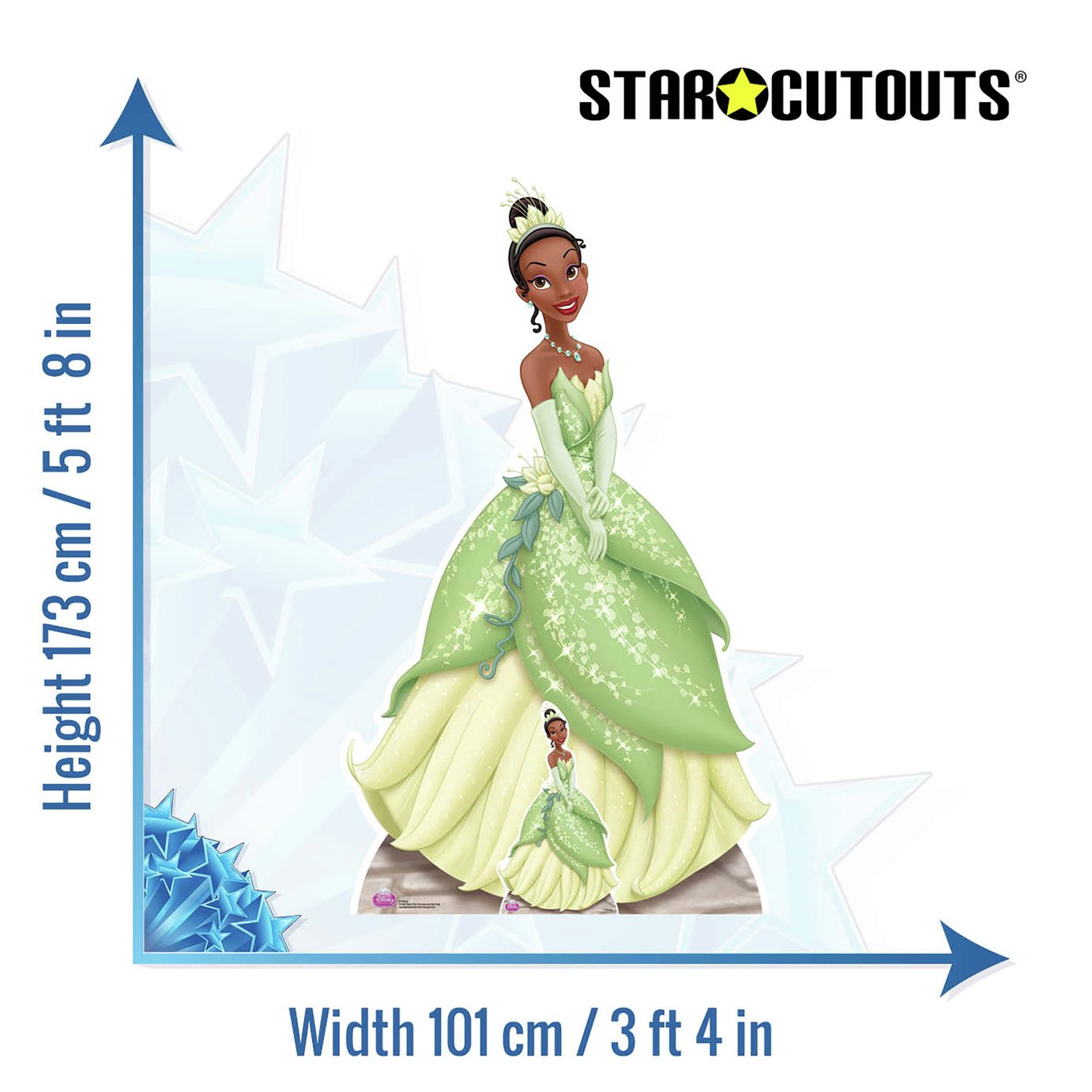 princess tiana cardboard cutout