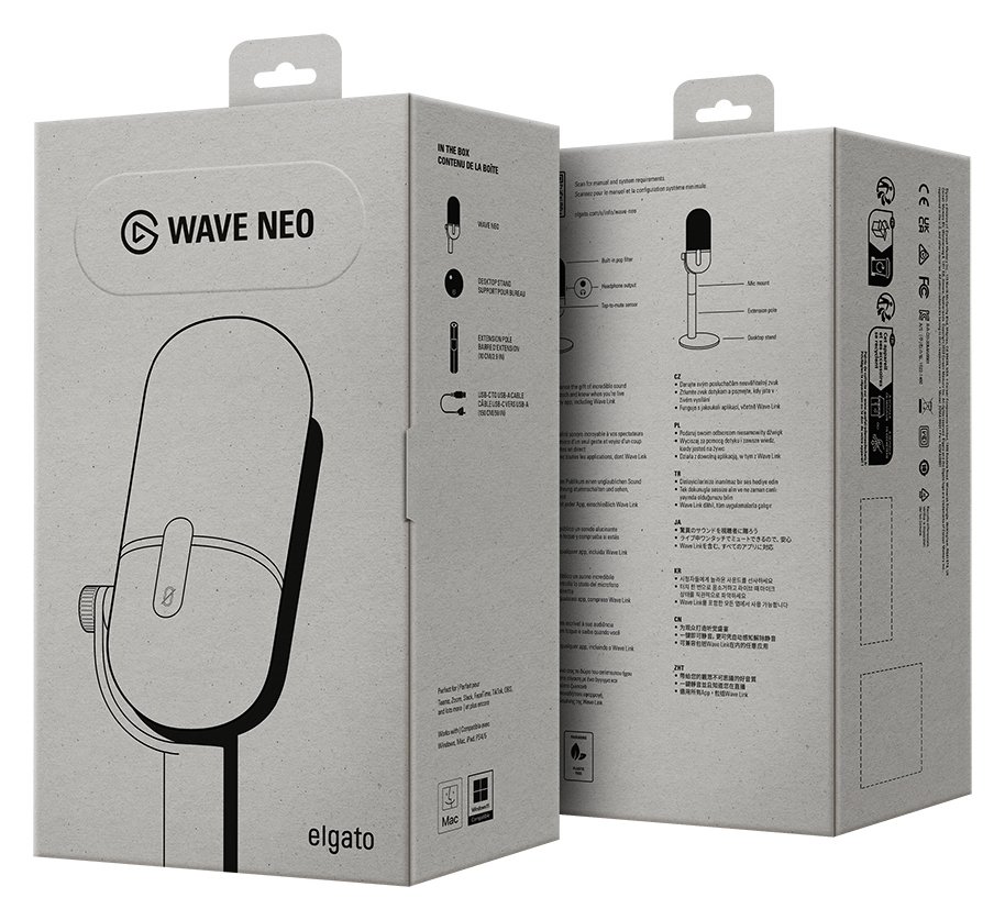 Buy Elgato Wave Neo Microphone - White | USB microphones | Argos
