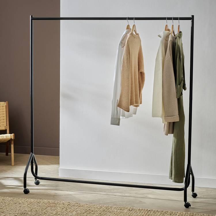 Argos Home Heavy Duty Single 5 Feet Clothes Rail - Black 0
