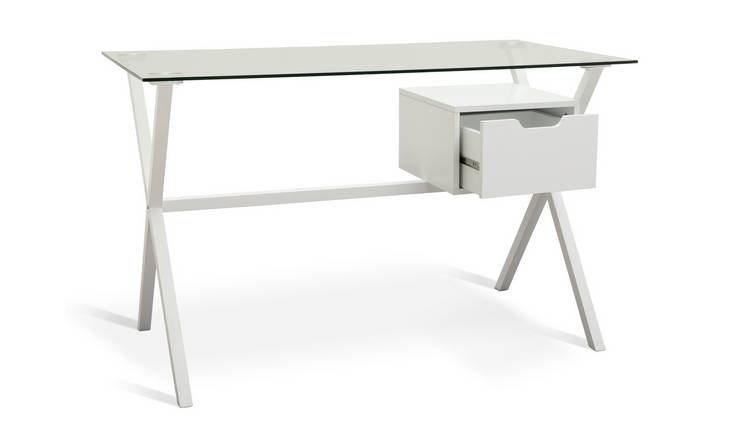 Habitat Dria 1 Drawer Office Desk - White